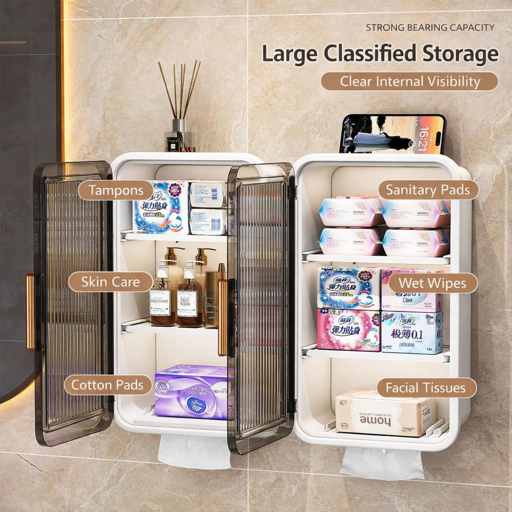 Wall Mounted Bathroom Storage Cabinet