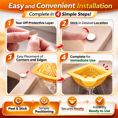 Corner Sink Colander with Magnetic Suction