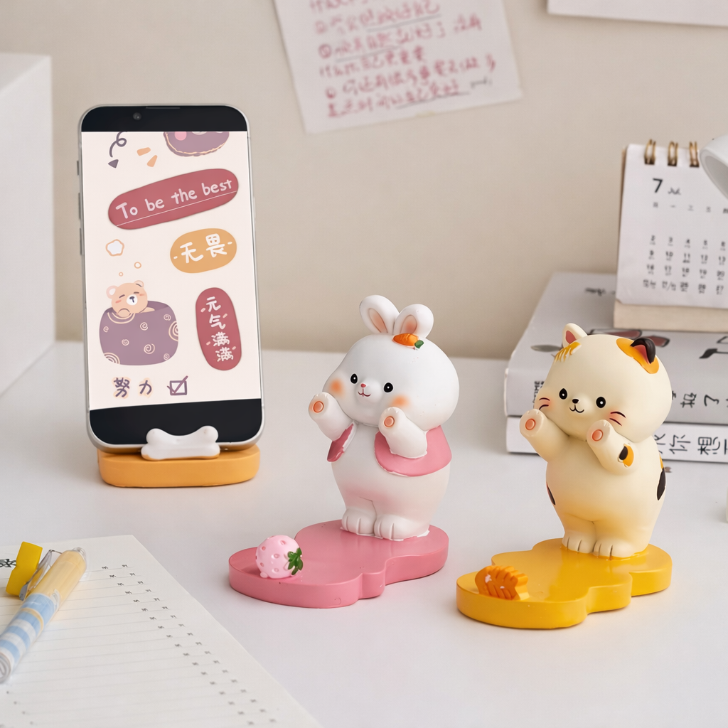 Cute Animal Phone Stand for Desk